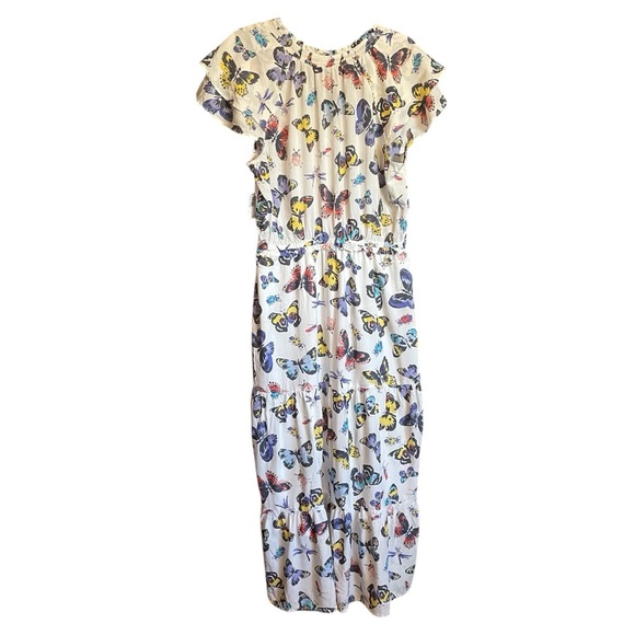 Old Navy Butterfly Print Dress-Size Large-NWT-V Neck - Picture 7 of 12